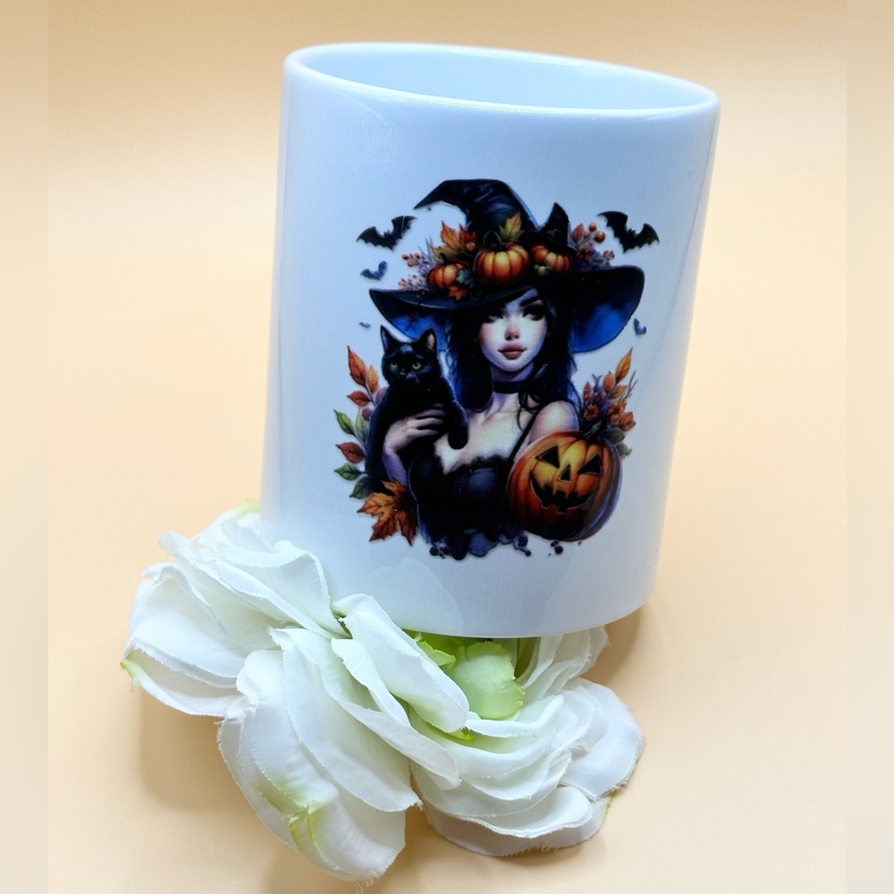 Witch Halloween Transfer Coffee Or Tea Mug 11.8 oz NEW!